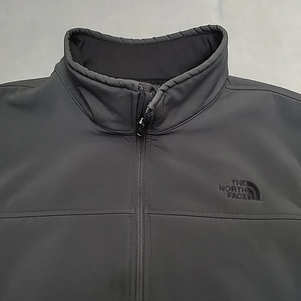 The‎ North Face Jacket Men XXL Gray Windwall  Softshell Full Zip Fleece